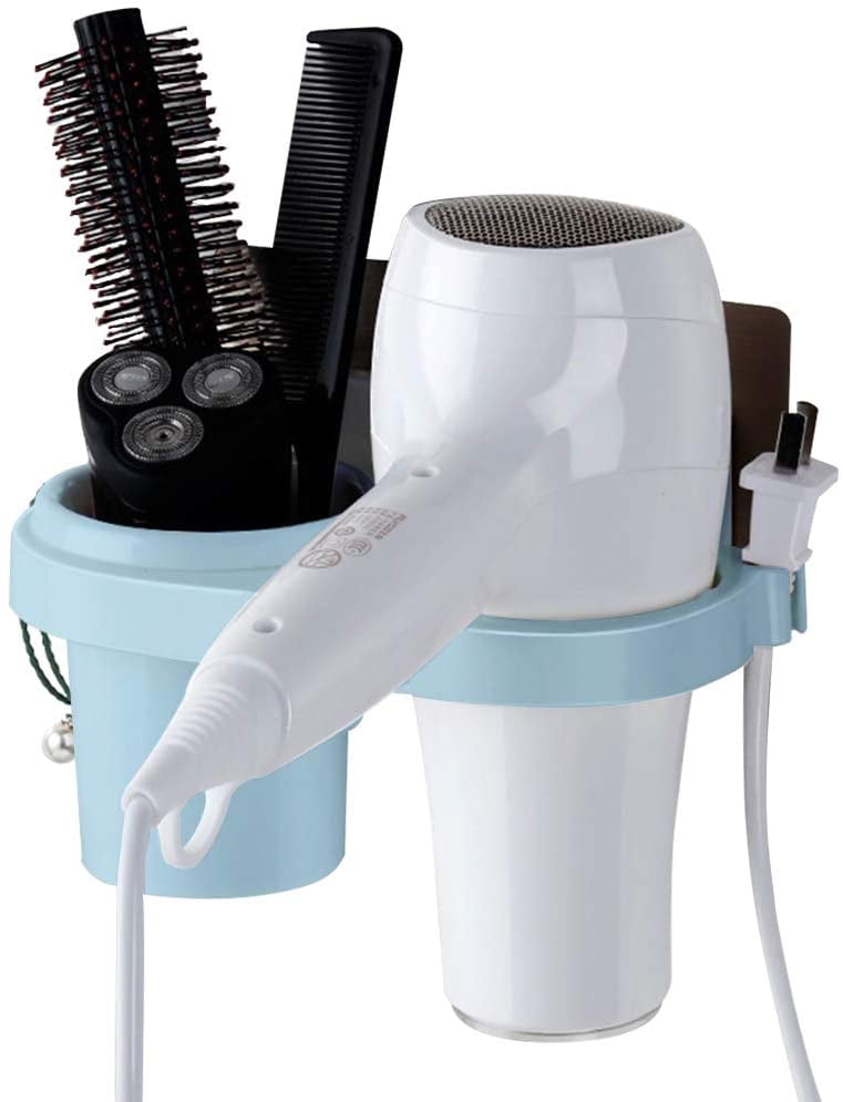 Door hairdryer without holes support hairdryer with Suction Cup Bathroom Shelves 
