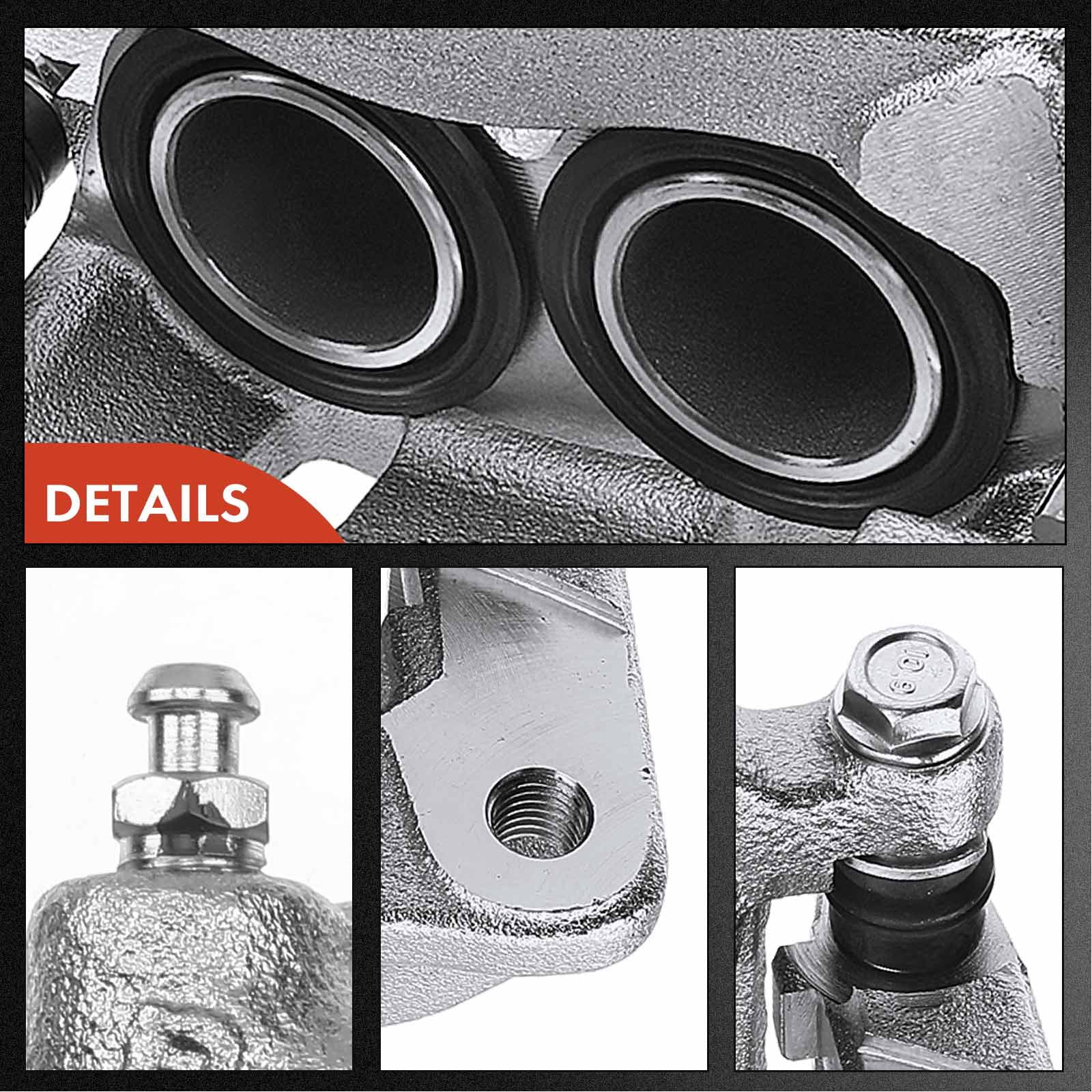 A-Premium Disc Brake Caliper With Bracket Compatible With Ford F-100 Ranger 1996-1997 Ranger Mazda B2300 B3000 B4000 Front Left Driver Side