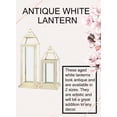 thumbnail image 6 of Serene Spaces Living Large Antique White Metal Lantern, 8"Square & 24" Tall, 6 of 6