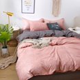 thumbnail image 4 of SUTENGDA 4 Piece Queen Comforter Set  Plaid Bedding Comforter Set Black and White Grid Geometric Quilt Set Soft Lightweight Down Alternative Bed Set(Light Blue), 4 of 9
