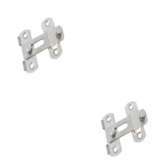 Pestillo de captura de acero inoxidable, puerta corredera antirrobo, ventana, armario, perno de Metal, cerradura deslizante como se muestra en las imágenes 70x50x18mm, como se muestra 2piezas Riwesomey CBP103312