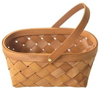 Minkissy Weaving Storage Basket Cedarwood Woven Home Decor 1Set 12.6x12.6x9.8in