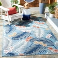 thumbnail image 2 of SAFAVIEH Cabana Kade Indoor/Outdoor Area Rug, Aqua/Ivory, 6' x 9', 2 of 15