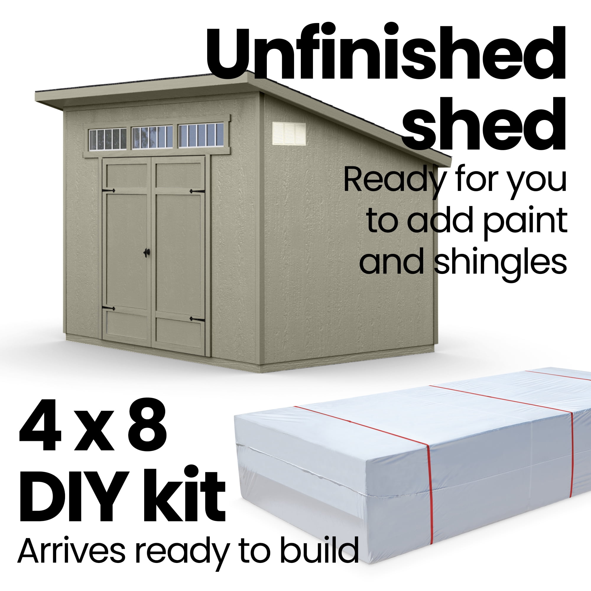 Handy Home Products Olympia 10 ft. x 7.5 ft. Wood Storage Shed