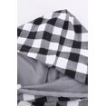 thumbnail image 3 of POGLIP Femmes Arbre de Noël à Carreaux Motif Asymétrique Zip Sweat à Capuche, 3 of 6