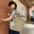 thumbnail image 5 of Hzzsbu Ita Bag Clear Backpack Heavy Duty PVC Transparent Backpack Multiple Pockets Bookbag for Concert Work Security Travel Festival, 5 of 7