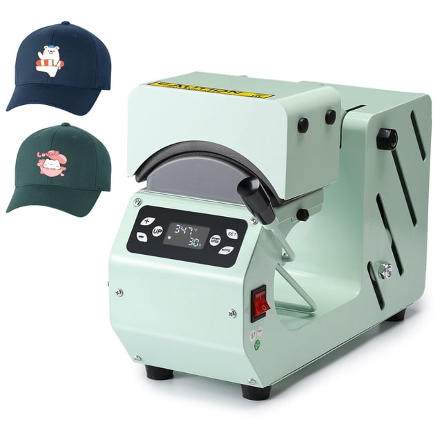 Máquina de prensa térmica para gorras OFFNOVA con 2 placas y control de temperatura