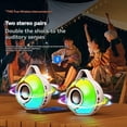 thumbnail image 3 of Altavoz Bluetooth RGB, Inalámbrico, Estéreo, con Graves Potentes y Barra de Sonido con Luces para Coche, Hogar, Oficina, Exterior, Camping, Color Negro., 3 of 5