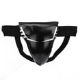 thumbnail image 2 of Boxing Groin Jockstrap Groin Guard Black PU Boxing Sanda Crotch Ptotective Jockstrap Cup For 5-9 Children, 2 of 8
