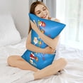 thumbnail image 3 of KLL Lgbt Gnome Pattern Silk Pillowcase for Hair and Skin Standard Size 20"X 30" Soft Breathable Pillow Covers for Sleeping, 3 of 7