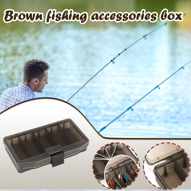 Fiudx Caja de Accesorios de Pesca, Multifuncional para Guardar Cebos, con Lentejuelas, Ideal para Pesca Al Aire Libre, Fácil de Reponer, Compacta y Duradera, Tamaño 17,5 X 3 X 12,5 Cm.