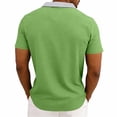 thumbnail image 6 of TKKCS Mens Polo Shirts with Pocket Short Sleeve- Summer Moisture Wicking Casual Performance Golf Shirts Green Size S, 6 of 8