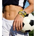 thumbnail image 3 of Yanonmyfd 2026 World Soccer Cup Stretch Beaded Bracelets Soccer Gifts Football Charm Game Day Fan Bracelet Stackable Sports Jewelry for USA Mexico Canada Argentina Brazil Fans Gifts for Women Men, 3 of 13