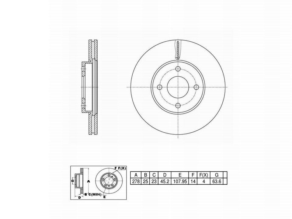 Winstop Brake Kits, Front WSK625, Ford Focus 2007-2005