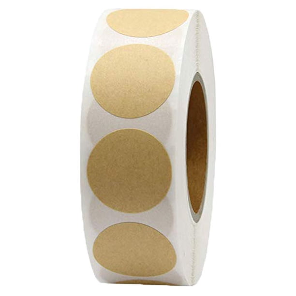 Etiqueta redonda Etiquetas Kraft Etiquetas vintage Etiqueta de mermelada casera Etiquetas adhesivas Kraft Etiqueta Kraft Etiquetas para tarros Etiqueta 1 volumen 500 piezas TUNC Sencillez