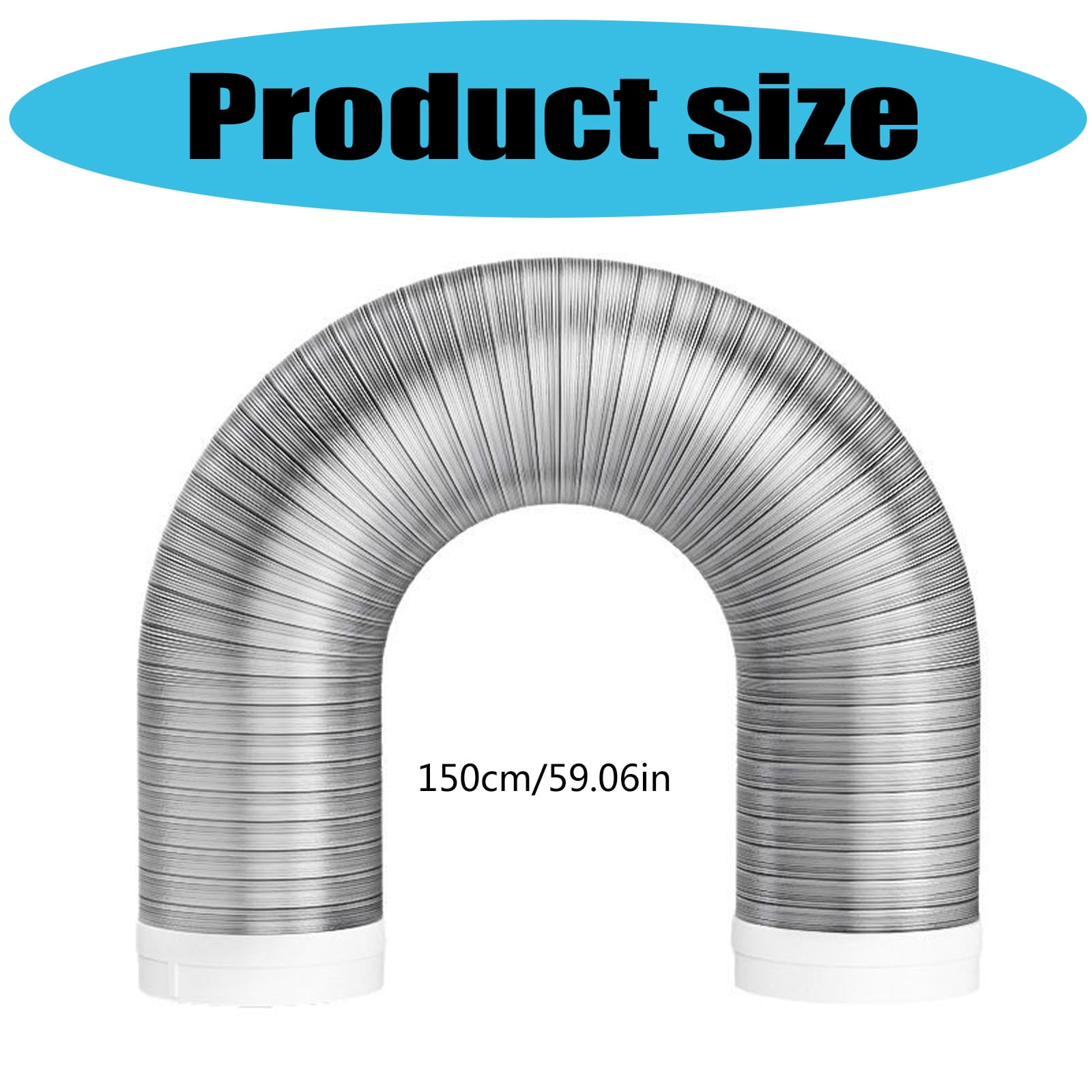 Aluminum Flexible Air Vent Hose Water Heater Exhaust Pipe Universals Ventilation Duct Vent Hose Extension Tube