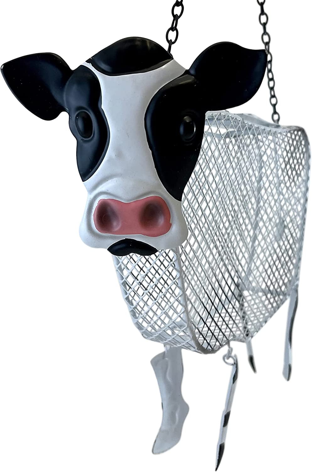 Gift Essentials Metal Mesh Bird Feeder, Sunflower Seed Feeder, Cow