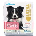 thumbnail image 1 of Pañales desechables para perros inspirados en las patas, ultra protectores, grandes, 1 of 6