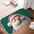 thumbnail image 5 of 1pc Santa Claus Pattern Absorbent Non-Slip Bathroom Thickened Flannel Rug Decor,Soft,Quick Drying,Suitable For Indoor/outdoor Use,Bathrooms,Bedrooms,Kitchens,Terrace,Laundry Rooms,16"x24", 5 of 9