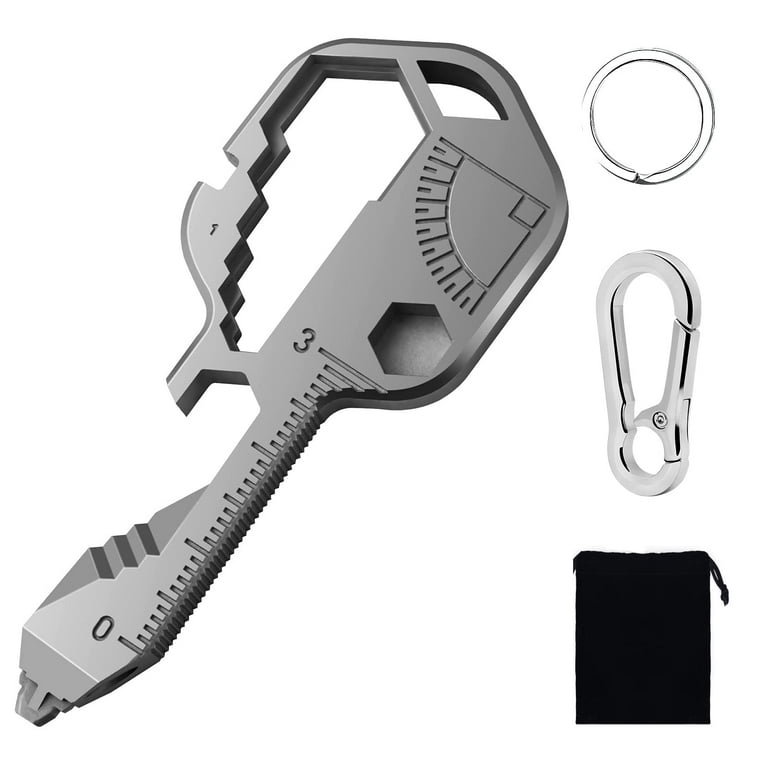 24 in 1 Key Shaped Pocket Tool multitool key with key chain