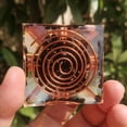 thumbnail image 5 of 6X PiráMide en Espiral de Grava de Cristal de 6 cm PiráMide Espiral en Espiral PiráMide Hecha A Mano Muebles para el Hogar Manualidades Alambre de Cobre en Espiral, 5 of 5