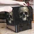 thumbnail image 6 of KLL Gold Pattern Skull Print 2 Slice Toaster Dust Covers Kitchen Small Appliance Cover with 2 Pockets,Can hold Jam Spreader Knife & Toaster Tongs (11.4 x 7.9 x 7.5), 6 of 6