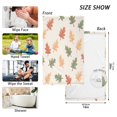 thumbnail image 6 of Yayeee 2 Pack Hand Towels for Bathroom 100% Cotton 16" x 28" Soft Absorbent Kitchen Towel, Green Autumn Leaves, 6 of 7