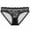 Gray, variant on Women's Lace Trim Mesh Panties - Sheer Feminine Date & Night Wear