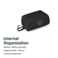 thumbnail image 4 of Organizador Acolchado Ultraligero para Cosméticos Osprey Negro 20x12x14 cm, 4 of 5