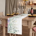 thumbnail image 2 of Table Runners 72 Inches Long Dress Scarves, Eucalyptus Leaves Farmhouse Kitchen Table Runner, Coffee Tablerunners, Sage Green Weeping Summer Botanical 14x72 Inch, 2 of 9