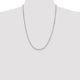 thumbnail image 3 of Diamond2Deal 925 Sterling Silver 4 mm Diamond-cut Rolo Chain Necklace for Women 24", 3 of 5