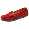 thumbnail image 1 of B91xZ Mocassins pour Femmes, Espadrilles Confortables Printemps Été, Rouge 6.5, 1 of 4