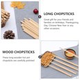 thumbnail image 2 of MasteelfCA 20 Pairs Wood Color Cooking Chopstick Durable Chopstick Frying Chopsticks, 2 of 7