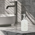 thumbnail image 6 of Unique Bargains 1 Pc Durable Cylinder Marble Soap Dispenser 13.53oz White Gold Tone, 6 of 6