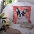 thumbnail image 3 of French Bulldog Black White Love Fabric Decorative Pillow, 3 of 4