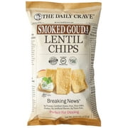 The Daily Crave Smoked Gouda Lentil Chips, 4g Protein, Gluten-Free, Non-Gmo, 4-Pack 4.25 oz. Bags