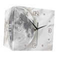 thumbnail image 4 of Reloj de pared de esquina acrílico con paisaje lunar, de doble cara, ligero para dormitorio. 26x26x26cm, 4 of 9