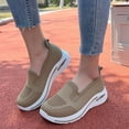 thumbnail image 2 of ibiyuan Womens Orthopedic Walking Shoes Adjustable Upper Wide Walking Shoes for Women Knit Upper Embroidery on Sneakers Women Classic Hands Free Mary Jane Flats Women Go Walk Shoes, 2 of 8