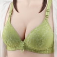 thumbnail image 5 of Loopsun Plus Size Bras for Women, Womens Comfortable Breathable Bra without Steel Ring Non-Magnetic Bra Pattern Sweat Absorption Adjustable Shoulder Green 80B, 5 of 5