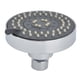 thumbnail image 1 of Cabezal de ducha pequeño plateado, duradero, resistente, ajustable, denso, ABS, rociador de ducha para casa y hotel., 1 of 14