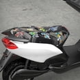 thumbnail image 2 of Disipación de calor de malla celular 3D de tapa de asiento de motocicleta universal, 2 of 8