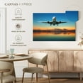 thumbnail image 5 of Elephant Stock First Flight Airplane Wall Art - Horizontal Canvas Wall Art - Living Room Wall Decor - Transportation Canvas - Blue And Orange Decor - 24" x 16", 5 of 8
