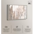 thumbnail image 3 of Art Remedy Muted Neutral Art Canvas, 30" x 24", Silver Frame, Striated Texture II, 3 of 7