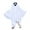 #01/Three-eyed ghost, variant on 3-10T Halloween Ghost Costume Kids Ghostly Costume White Halloween Ghost Cosplay Outfits for Boy Girl