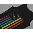 thumbnail image 4 of Tstars Mens LGBT Clothing Rainbow American Flag Gay Lesbian Rights Support Pride Parade Rainbow Flag Gay Gifts for Husband Gay Shirt for Him Shirts for Men Tank Top Singlet, 4 of 5