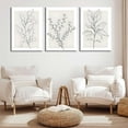 thumbnail image 4 of 3Pcs Neutral Botanical Wall Art Minimalist Abstract Botanical Line Canvas Posters Prints Modern Beige Boho Plant Paintings Wall Decor Pictures for Bedroom Living Room Home Decoration, Und, 4 of 7