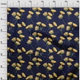 thumbnail image 2 of oneOone Cotton Poplin Twill Navy Blue Fabric Flower & Leaves Watercolor Fabric For Sewing Printed Craft Fabric By The Yard 56 Inch Wide, 2 of 4