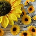 thumbnail image 3 of Ukeler 122pcs Artificial Sunflower Heads 5.1'' 3.5'' 1.5'' Yellow Sunflower Artificial Flowers for Home Decoration, Wedding Decor, Birthday Party Decor, Garden Craft Art Decor, Decoration, 3 of 9