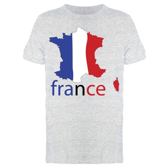 France Flag Colors Design Tee Men's -Image by Shutterstock