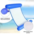 thumbnail image 2 of Hamaca Inflable Flotante YONGSHENG 2 Piezas Azul para Piscina, 2 of 5